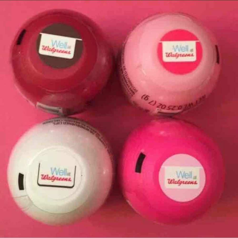 4 REVO Lip Balms Valentine 2015 ~ Pink Sugar Marshmallow Crème Chocolate Covered